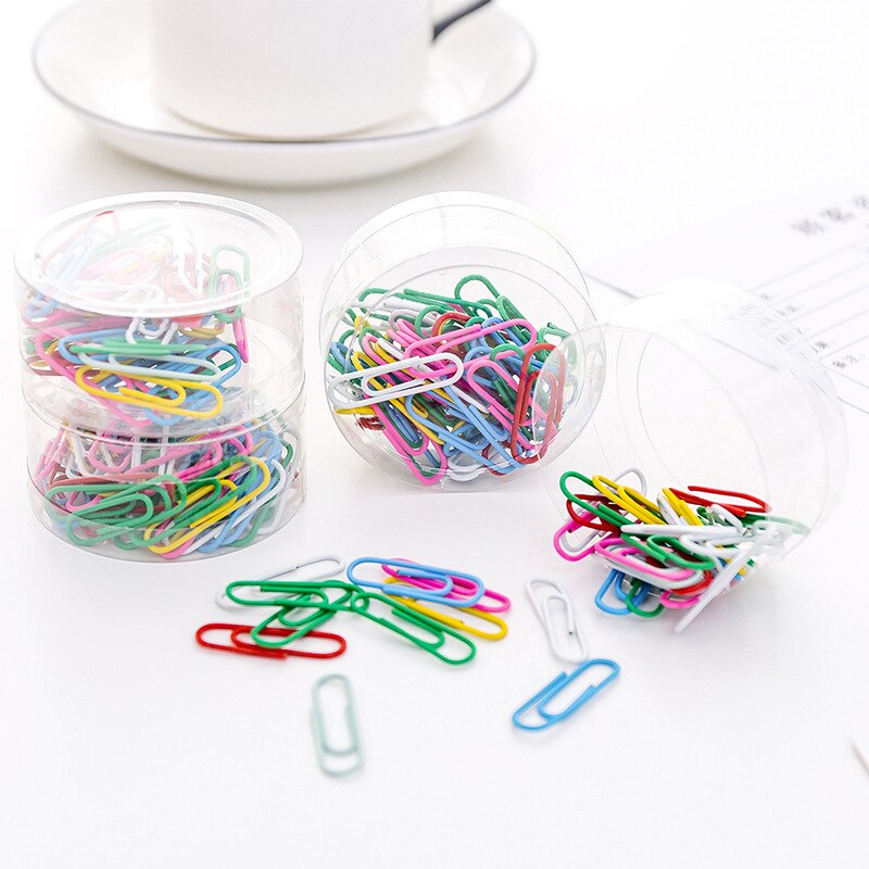 50PCS/box Colorful Metal Binder Clip Paper Clip Office Stationery Binding Supplies Office Shool Stationery Marking Clips