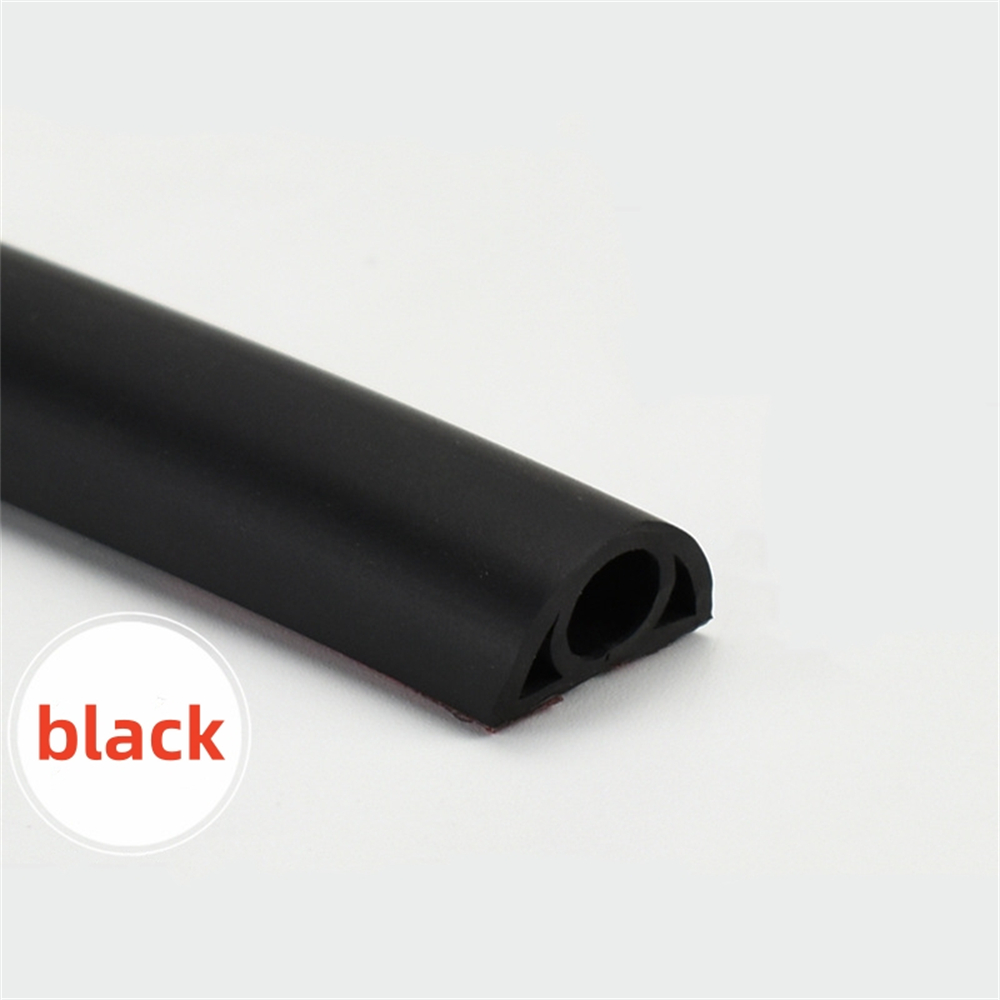 3m Floor Cable Protector PVC Flex Cable Protector Self-adhesive Power Cable Protector Extended Wire Duct Floor Cable Cover: black
