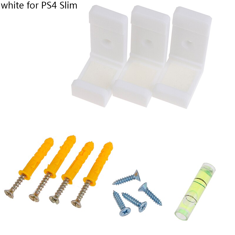Muurbeugel muurbevestiging + schroevenset voor playstation 4 ps4 slim pro gameconsole