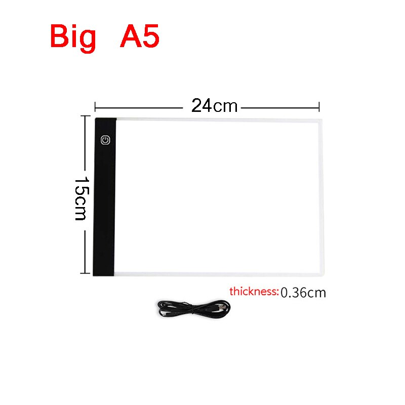 A3/A4/A5 Drie Niveau Dimbare Led Light Pad Tekentafel Pad Tracing Lichtbak Oogbescherming Gemakkelijker voor Diamant Schilderij: BA330