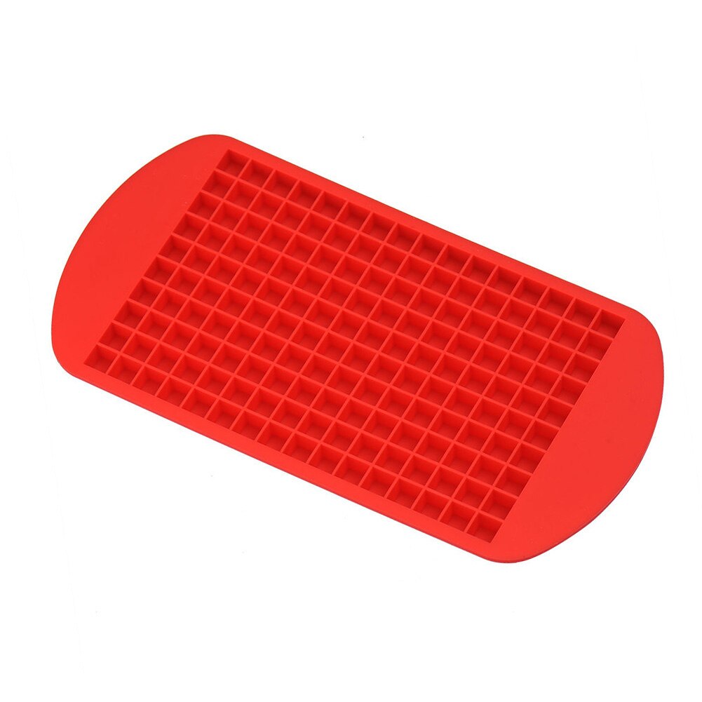 Silicone 160 Small Ice Maker Tiny Ice Cube Trays Chocolate Jelly Mold Mould For Kitchen Bar Drinks Tool: Red