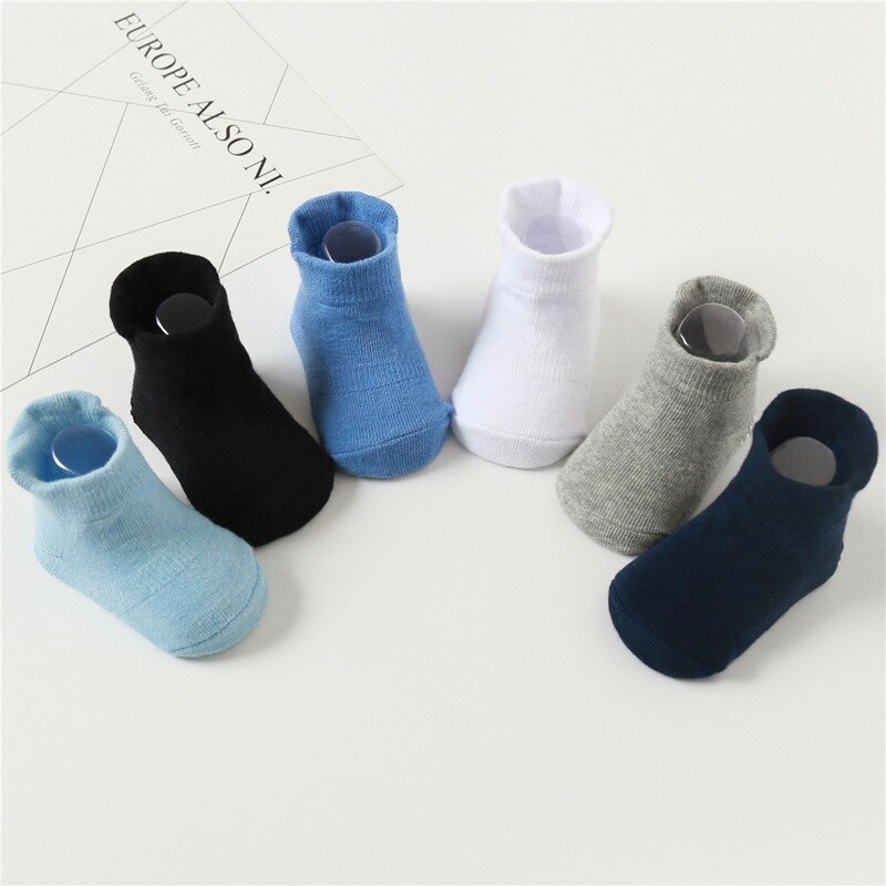 Kids 6 Pairs Anti-Slip Non-Slip Sokjes Met Grips Voor Baby Peuter Meisjes Alle Seizoenen Katoen sokken