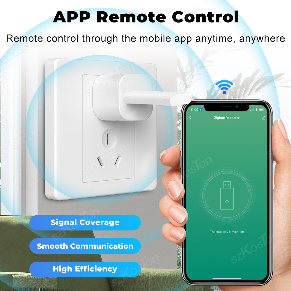 Tuya ZigBee Signaalversterker Signaalversterker USB-extender voor Smart Life Tuya APP Werkt met ZigBee Gateway Smart Home-apparaten