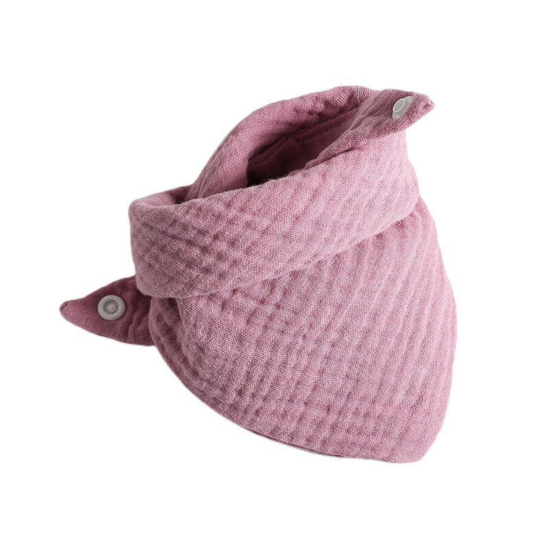 Bavaglino bavaglino tasca garza di cotone asciugamano saliva bavaglino fazzoletto bavaglino garza per bambini: Pink