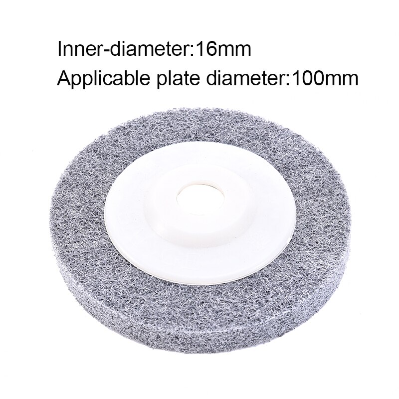 Nylon Grinding Disc 180# Flap Wheel For Metal Finish Wood Polishing On Angle Grinder 100*12*16mm