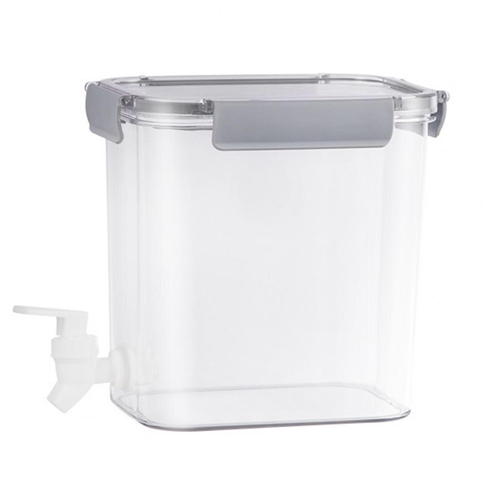 3.5L 4.5L Cold Kettle Large Capacity Multipurpose PET Faucet Lemonade Jug for Kitchen : Grey 3.5L