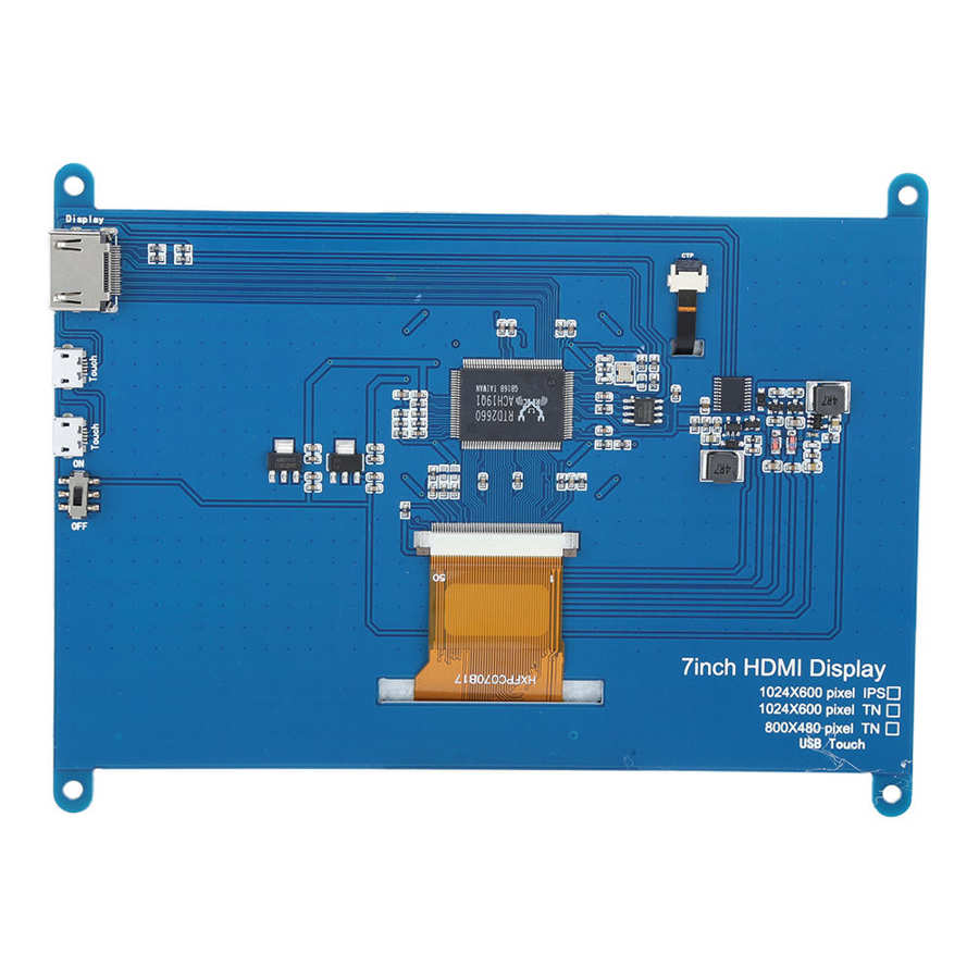 Display Voor Raspberry Pi 7 Inch Ultra‑clear Resolutie Aanraken Screen Volledige Kijkhoek Voor Windows/Ubuntu