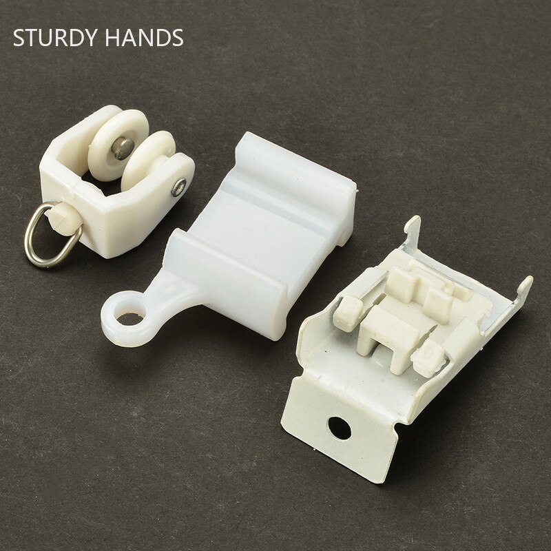 Flexible assembly of ceiling curtain rail straight sliding window balcony decoration curtain upper accessories/side frames