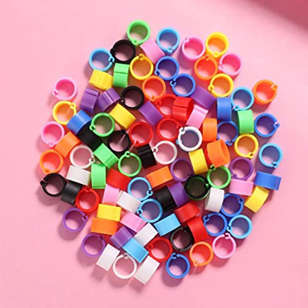 100 Pcs Multicolor Duif Voetring Duiven Ringen 8Mm Bajonet Identificatie Ring Opening Duif Ring Duif Levert
