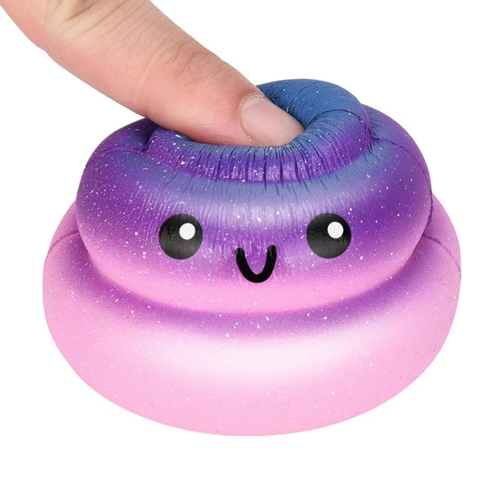 Clearance Items Slow Rising Toy Galaxy Poo Shape Fun Soft Squeeze Stress Reliever for Kid Adult