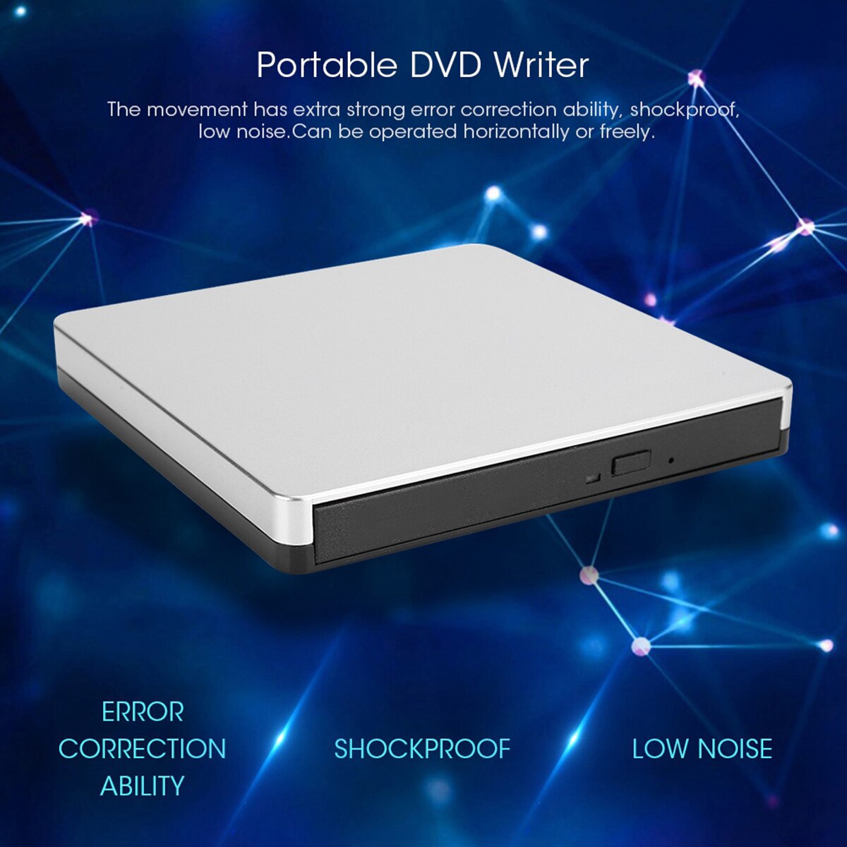 Unità DVD esterna USB 3.0 portatile CD DVD RW Drive Writer masterizzatore lettore ottico compatibile per Windows 10 Laptop Desktop IMacs