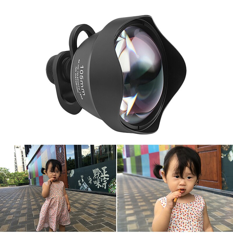Pholes Mobile Phone Universal External Lens 105Mm Portrait Telephoto Slr Photo Photography Large Aperture for Iphon