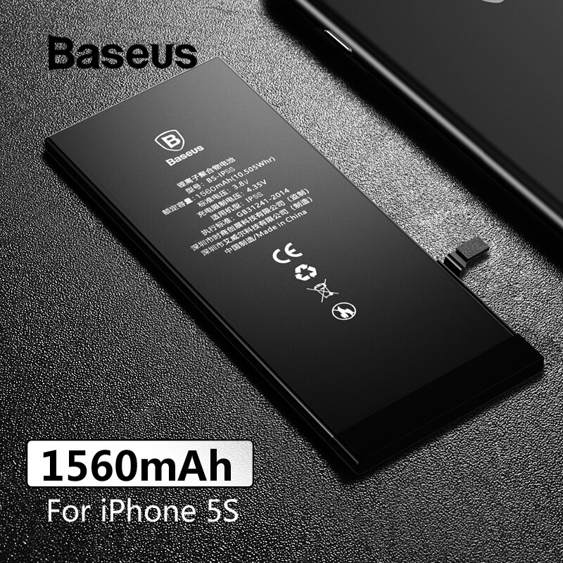 Baseus Voor Iphone 5 S 6 6 S 7 Batterij Vervanging Batterijen Met Gratis Installatie Gereedschap Kit Interne Bateria Voor iphone 5 S 6 6 S 7: For iPhone 5s