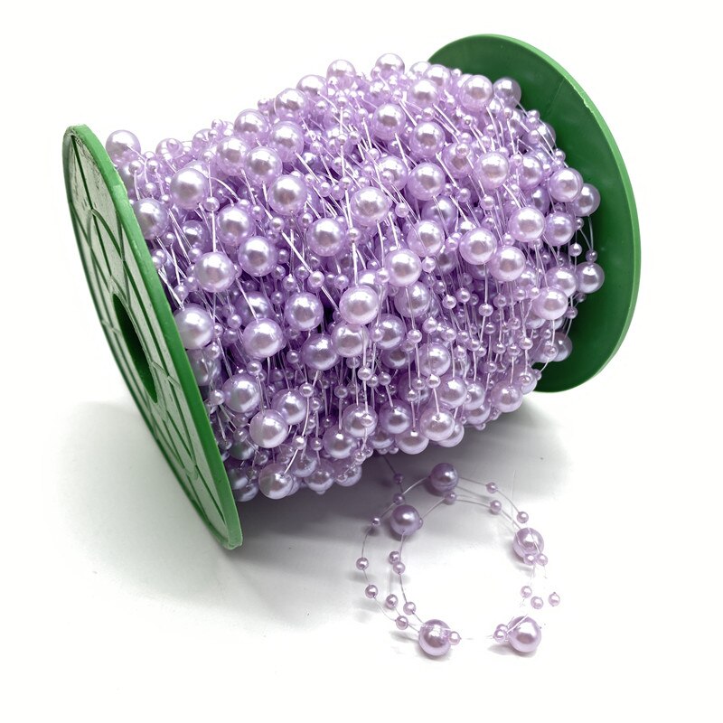 5Meter 3 + 8mm Angelschnur Künstliche Perlen Blume Perlen Kette Girlande Blumen Hochzeit Party Dekoration Diy Zubehör: 12
