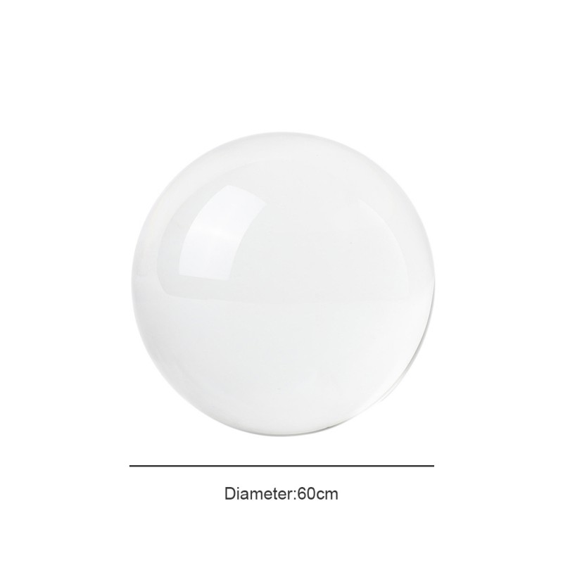 Boule de cristal, sphères réfléchissantes en verre optique K9 boule de cristal sphère décor boule de photographie, boule de jonglage de Contact clair: 60mm
