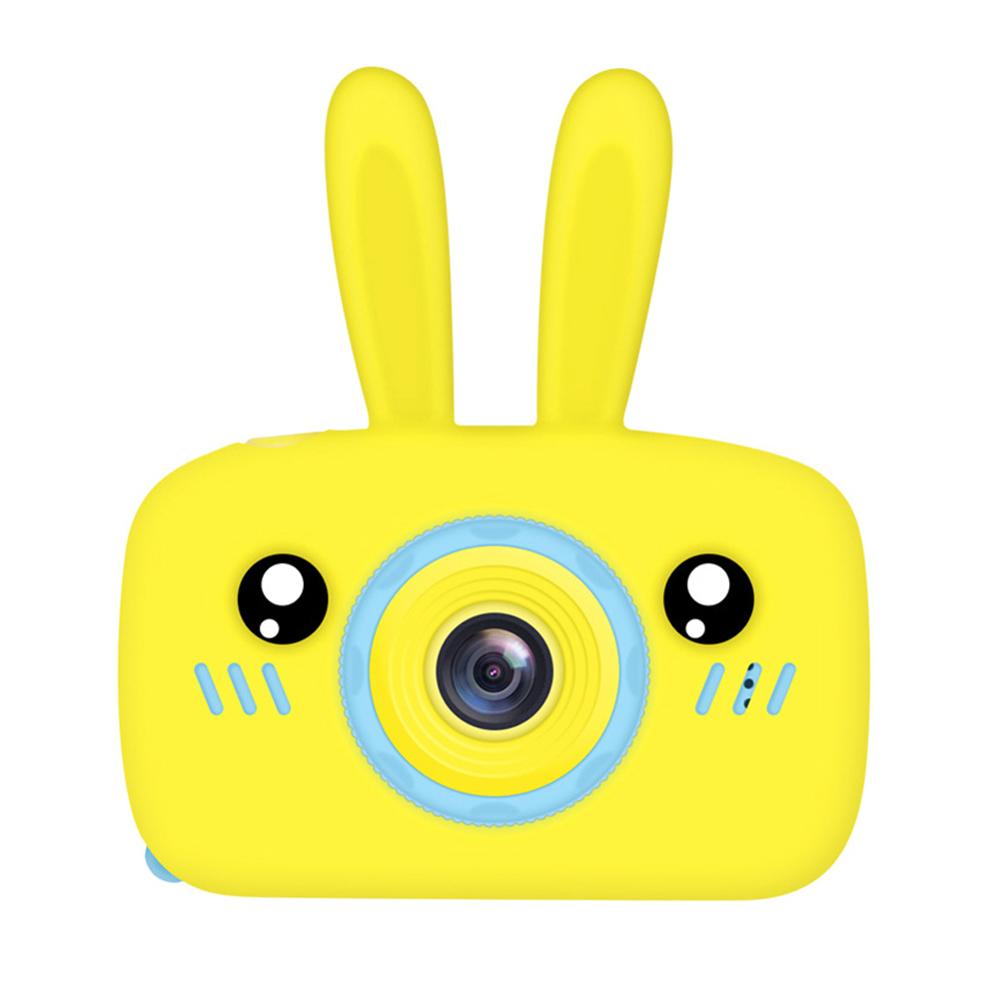 Børn mini kamera  hd 1080p bærbar digital video foto søde kamera til børn uddannelsesmæssige udendørs legetøj kamera: Gul