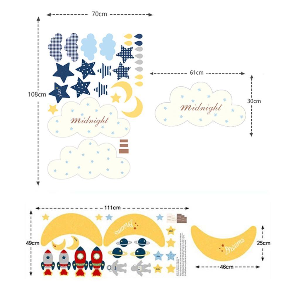 Innowacyjne zawieszki ścienne dzwonki robić łóżeczka dekoracja ścienna dla dzieci styl skandynawski chmura dekoracja rakietowa