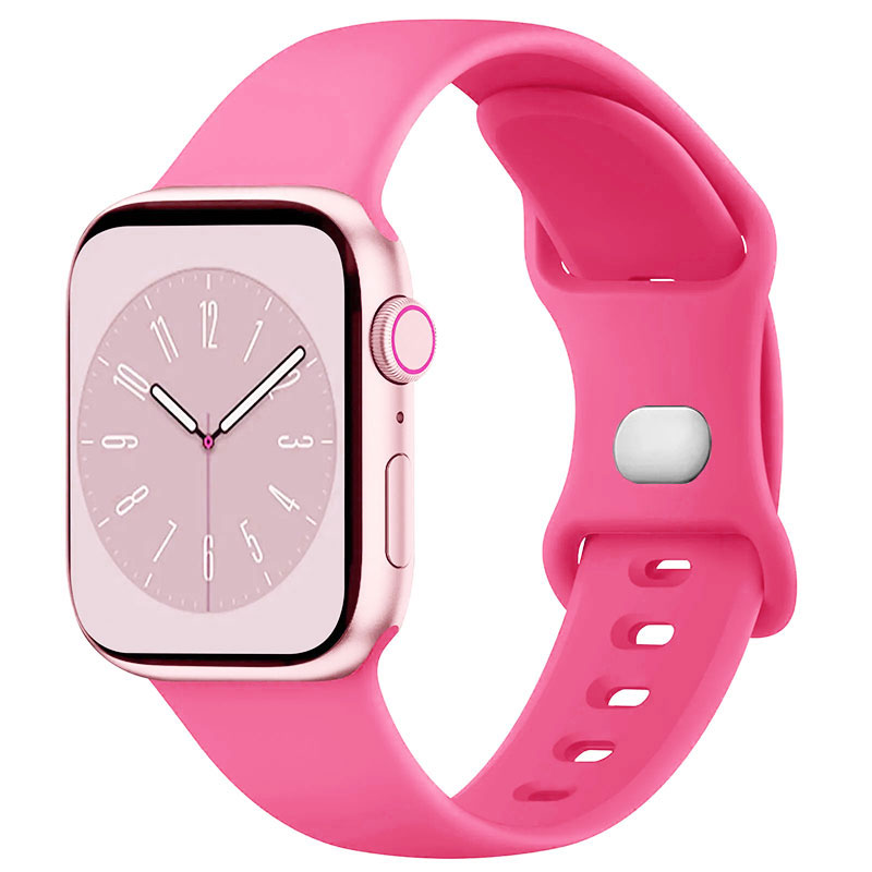 Zachte Siliconen Band Voor Apple Watch 9 8 7 6 5 4 3se Band Voor Iwatch Ultra 49Mm 45Mm 41Mm 40Mm 44Mm 38Mm 42Mm Horlogeband: Zilver geel / 14mm