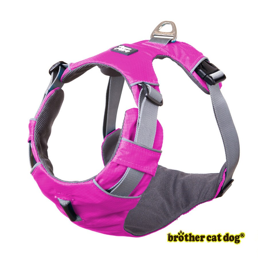 Reflecterende Huisdier Harnas Hond Accessoires Pet Dog Training Vest voor Medium Grote Grote Honden Verstelbare Outdoor Harnas Pitbull 8813: rose / M