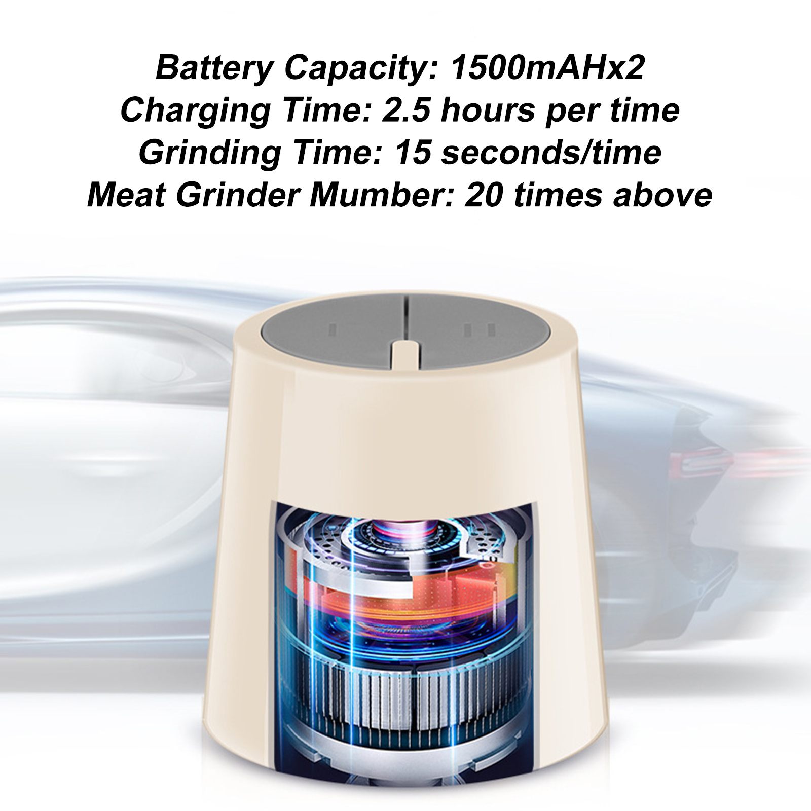 USB Food Processor Blender Electric Vegetable Chopper Multifunctional Meat Grinder 70W 0.3L Mini Food Chopper