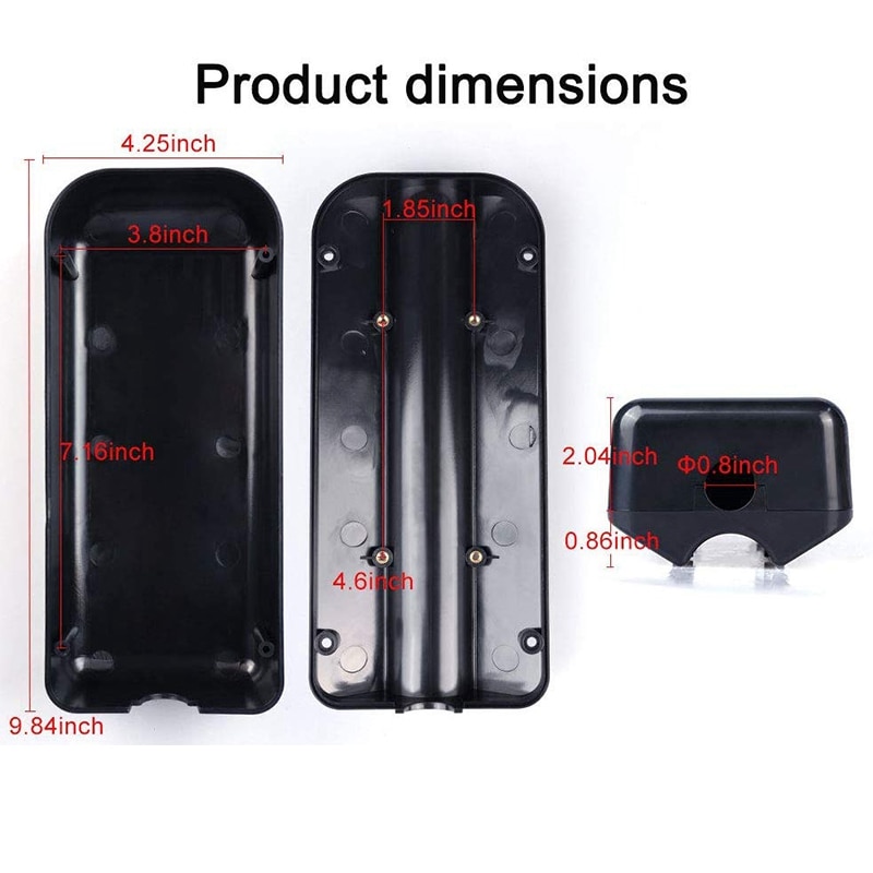 Boîtier de commande en plastique Extra-Large, boîtier de Protection pour vélo électrique, cyclomoteur, Scooter, vtt