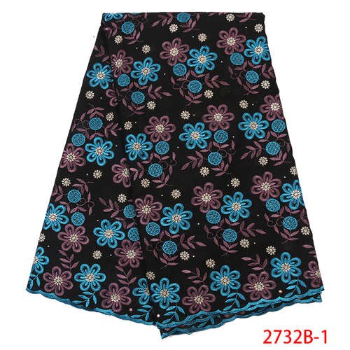 Swiss Voile Lace in Switzerland ,African Cotton Lace Embroidery Dry Lace Fabric for Nigeria Dress KS2733B-1: Picture 1
