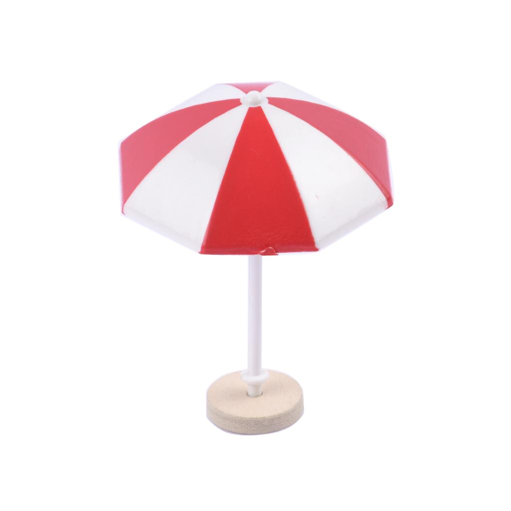Doll House Miniature Beach Sun Umbrella Dollhouse Colorful Scenes Decoration Photography Props