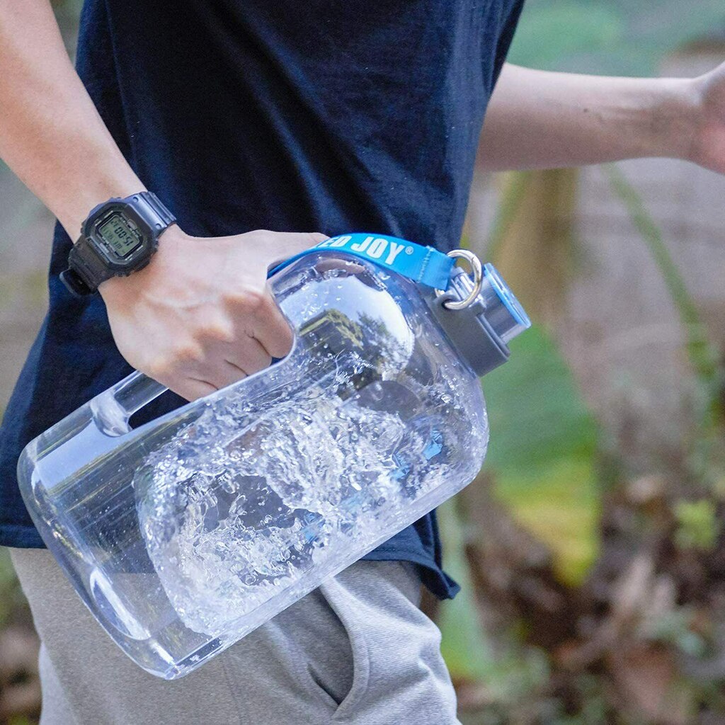 1 gallon vandflaske med motiverende tidsmarkør lækagesikker vandkande til træningslejr udendørs aktivitet