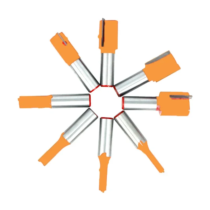 1Pc 1/4 "6.35Mm 1/2" 12.7Mm Schacht Frees Houtsnijwerk Mes Rechte Mes Router Bit carbide Houtbewerking Frees