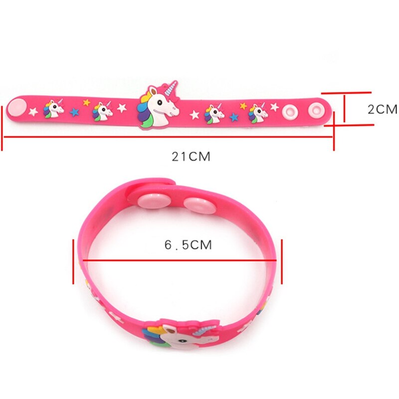 Kid Kinderen Meisje Jongen Ster Afdrukken Kleurrijke Eenhoorn Polsband Flexibele Wrap Slap Armband Dier Enfant Bangle