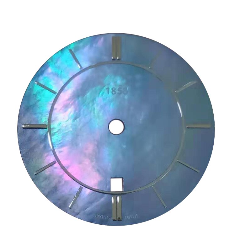 22.8Mm Wijzerplaat Voor T094210A Vrouwen Quartz T094 Horloge Tekst Horloge Accessoires T094210 Reparatie Onderdelen Voor F03.111 Beweging: multicolour dial