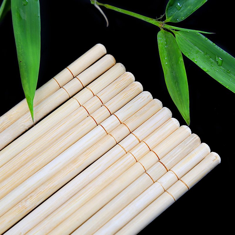 GIEMZA 5 paar Bamboe Eetstokjes Wegwerp ECO Houten Ronde Chinese Chopstick Servies Beschikking Gescheiden Individueel