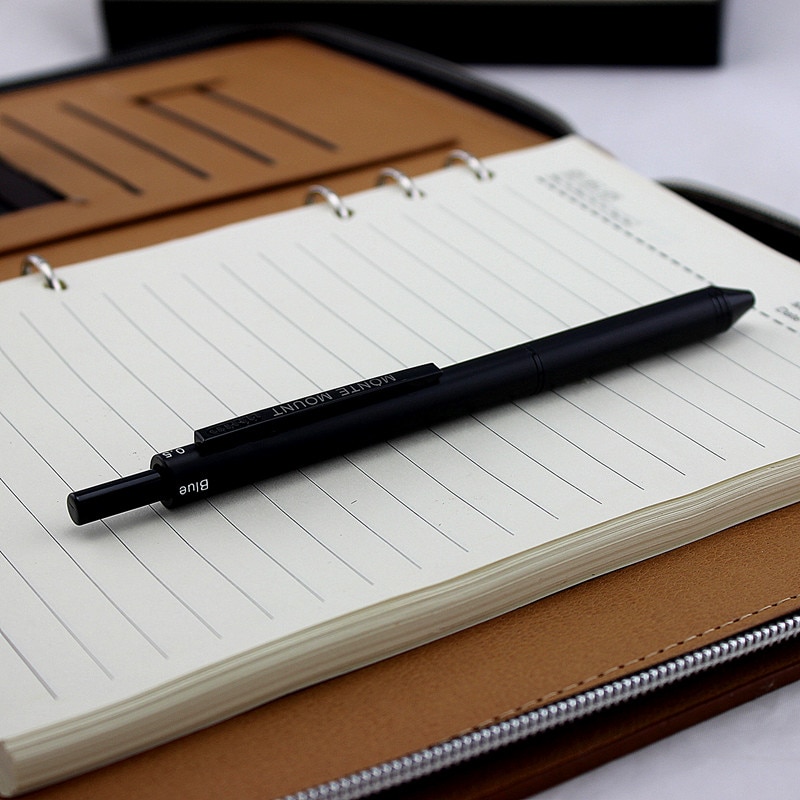 1pcs 4-in-1 Multicolor pen - student Metal Cased - Black , Blue , Red Ballpoint pen and 0.5mm pencil