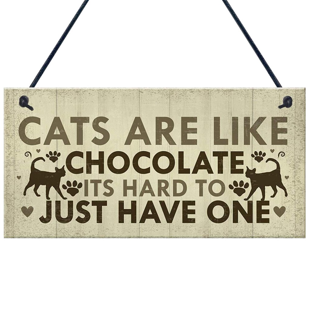 Wodden Hanging Signs Animal Sign Cat House Doorplate Plaques Rustic Wall Decor Home Decoration Door Pendants #5: C