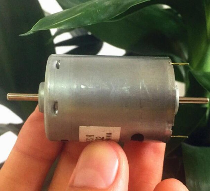 Rs -385sh-20480a dc 3-18v kullbørste minimotor dobbel ende utgangsaksel bilateralt aksel 12v 10350 rpm til rc modell gjør-det-selv deler