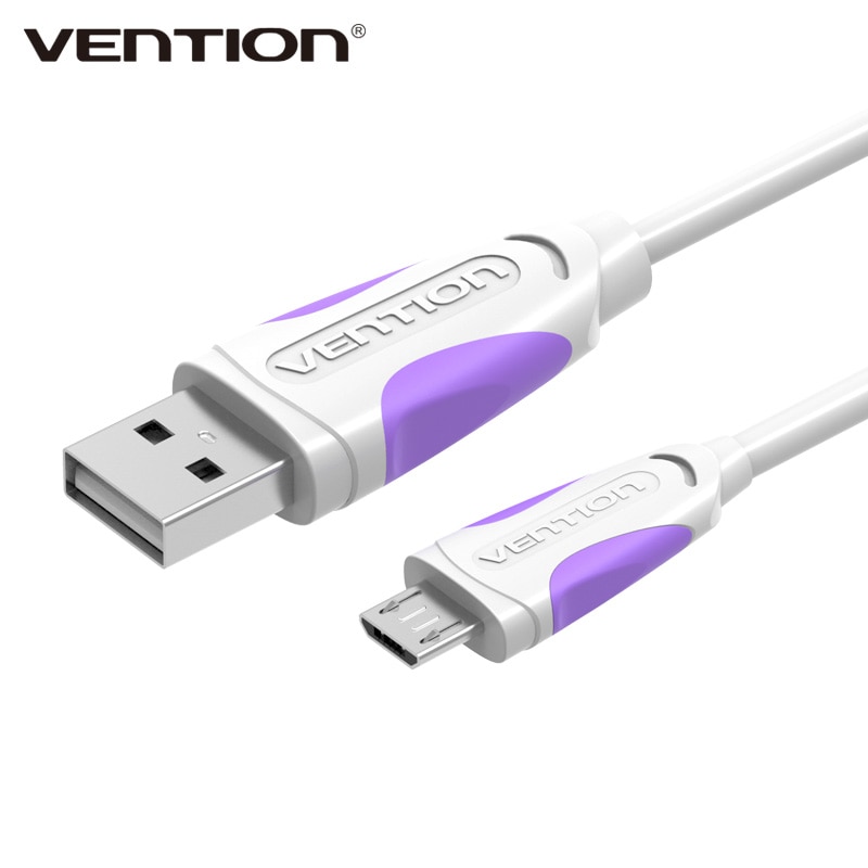 Vention-Cable Micro USB para teléfono móvil, Cable de carga rápida para Samsung, HTC, Huawei, Android 0,25 m, 1m, 2m, 3m