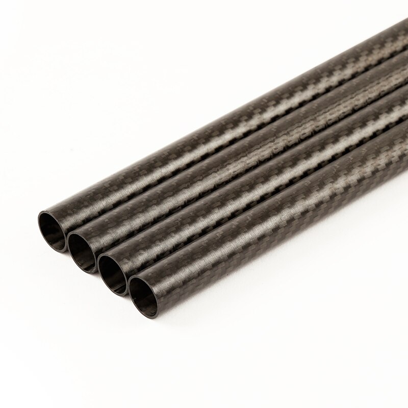 OD 6mm om OD 25mm met 1000mm lengte Twill glossy 3K Carbon Fiber Stof wond Buis