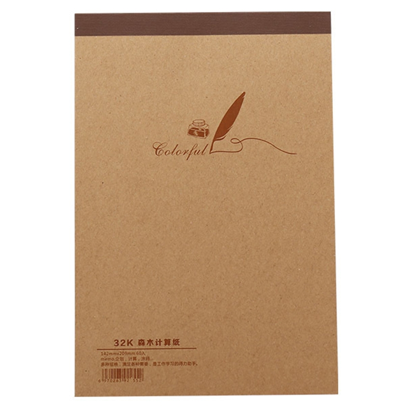 Y3NC Tearable Sketchbook Portable Note Paper Pad Drawing Pad 60 Sheets Blank Papers Adhesive Binding Easy to Tear for Office: 5AC1105369-32