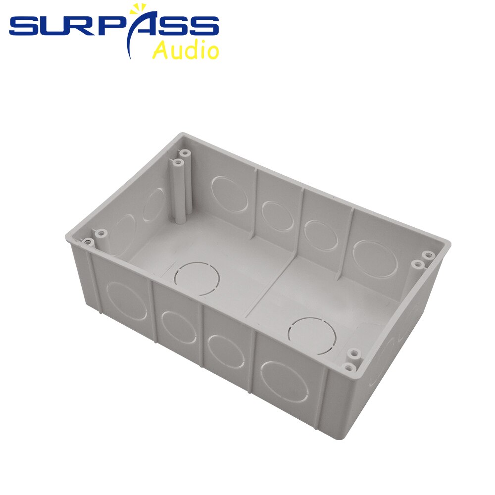 Wall Mounting Box Internal Cassette White Back Box 175*110*60mm For On-wall Amplifier Controller Switch and Socket