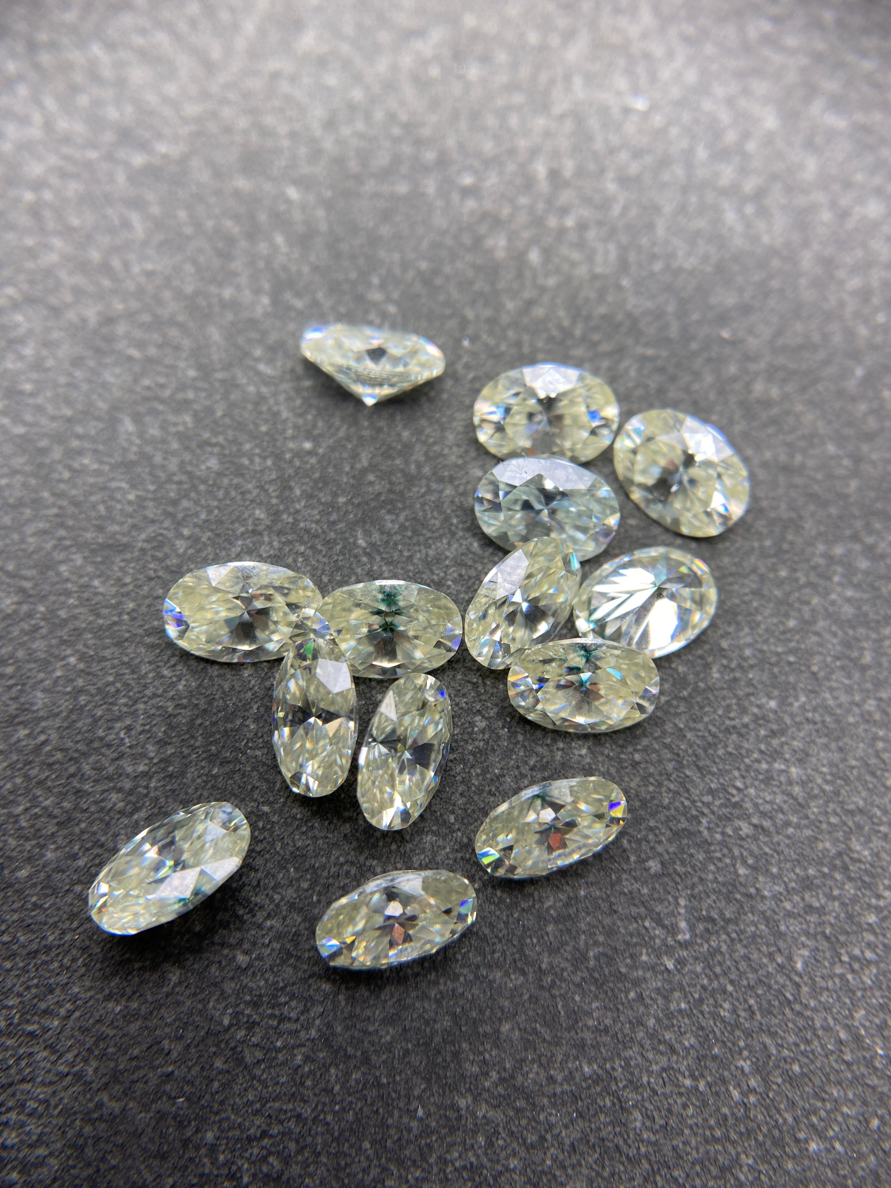 100% 5x7mm 1.0CT Moissanite ovale Face Cutter pietra nuda laboratorio allevato diamante matrimonio fidanzamento gioielli supporto all&#39;ingrosso