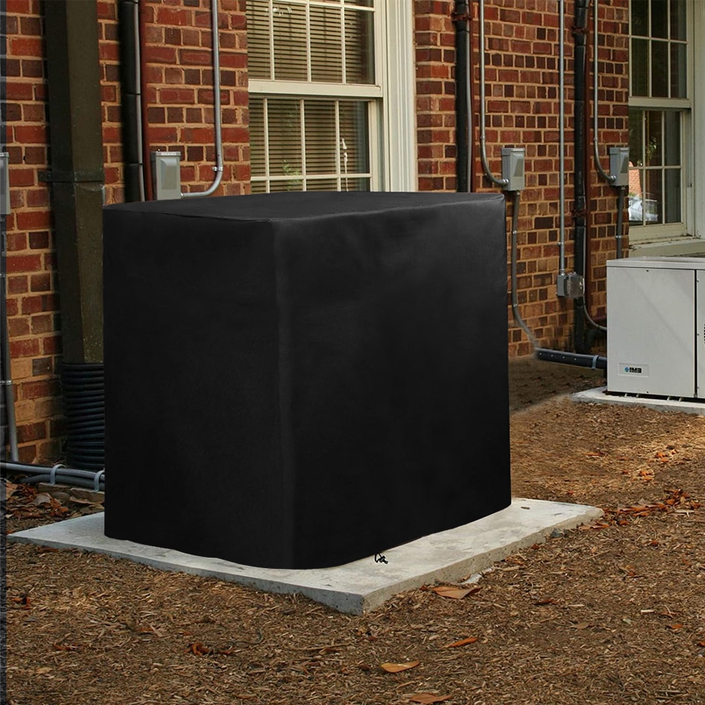 Waterproof Air Conditioner Covers for Outside Units Heavy Duty Ac Cover Winter Withstand Rain Snow Nuts Vent Full Cover