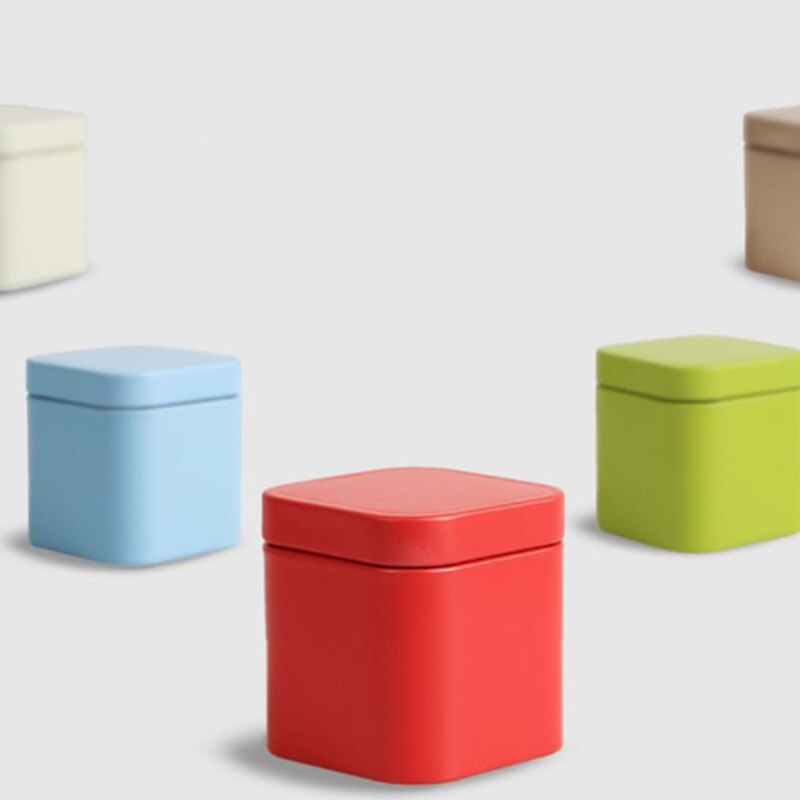 1pc Mini Tea Can Travel Portable Flower Tea Packaging Sealed Cans Metal Trumpet Small Tea Cans Tin Box