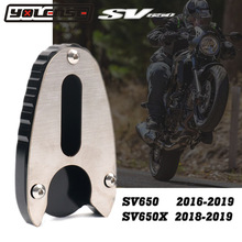 Placa de soporte de apoyo de placa de extensión lateral de pie de soporte CNC de motocicleta para SUZUKI dv650 SV 650 SV 650X