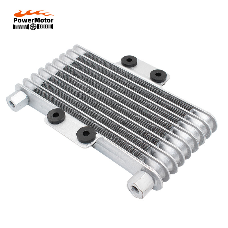 Moto Oliekoeler Motorfiets Radiator Fit Koelmotor Aluminium 125Ml 125cc-250cc Adapter Motocross Olie Koeler Crossmotor Atv