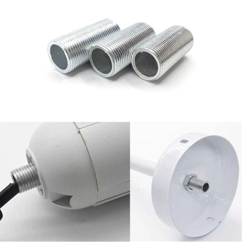 Tubo de diente hueco M10, rosca interna, tuerca de tornillo hueca, tapa de lámpara, varilla de conexión de araña, accesorios de iluminación de Base fija, 10 Uds.