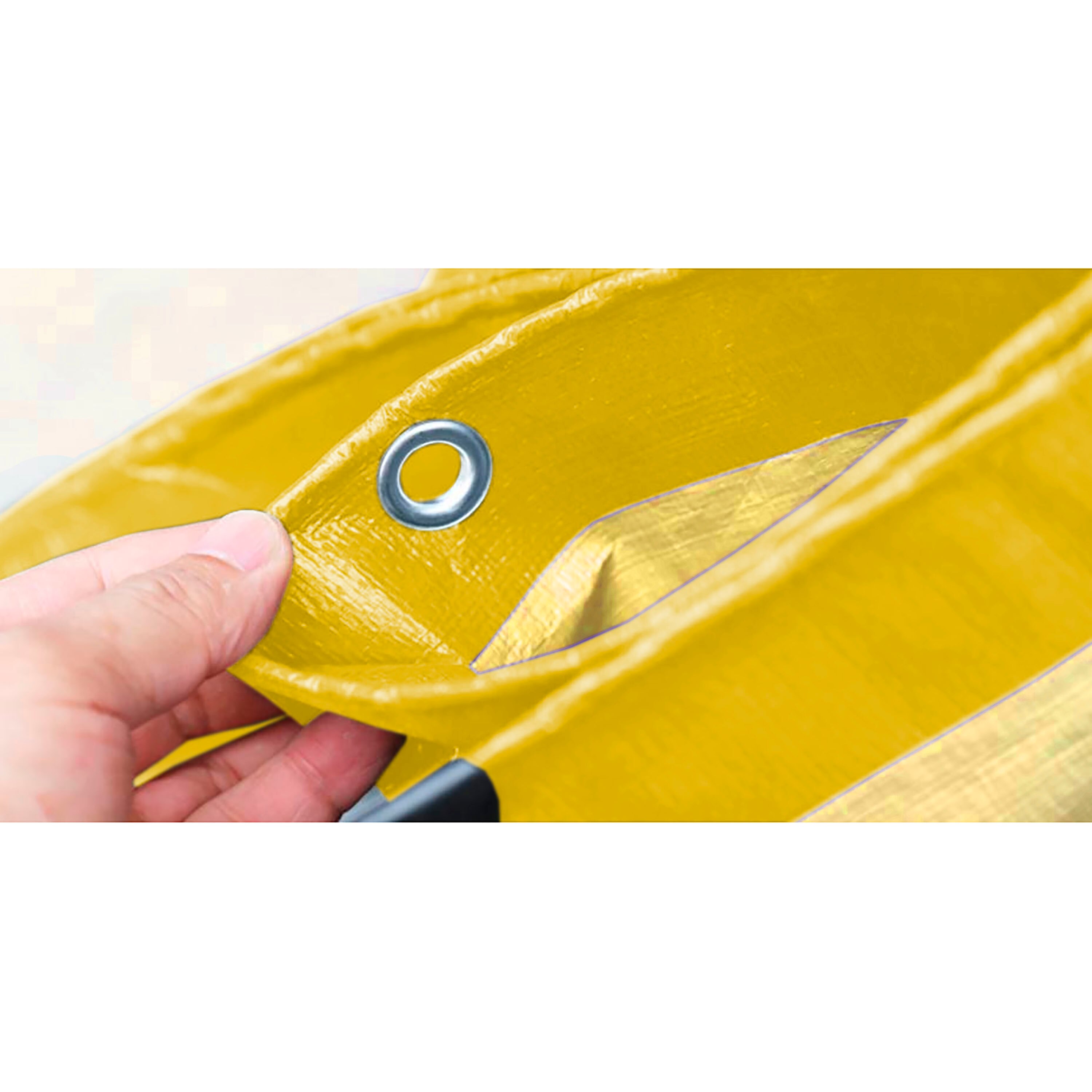 Canvas Luifel Originele 70G Versterkte Waterdichte Polyethyleen Beschermhoes Met Metalen Oogjes En Hoek Bescherming