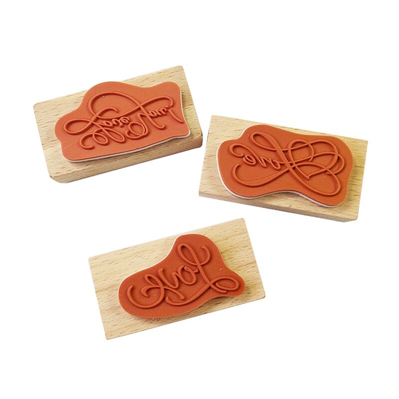 Timbres enveloppe saint-valentin love Vintage, 1 pièce, tampons en bois et caoutchouc, papeterie pour scrapbooking, DIY bricolage
