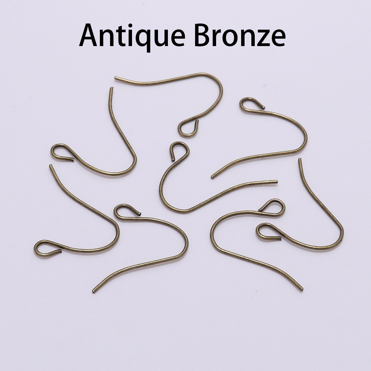 100 pçs/lote 21*12 milímetros Ouro Bronze Brinco Ganchos Earwire Achados Gancho do Ouvido Brincos Fechos Para Fazer Jóias DIY Suprimentos: Antique bronze