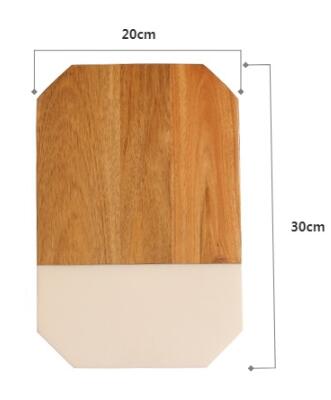 Marble Tray Splicing Cutting Board Desktop Shelf Simple Western Food Plate Cake Plate Home Soft Decoration: 30x20cm