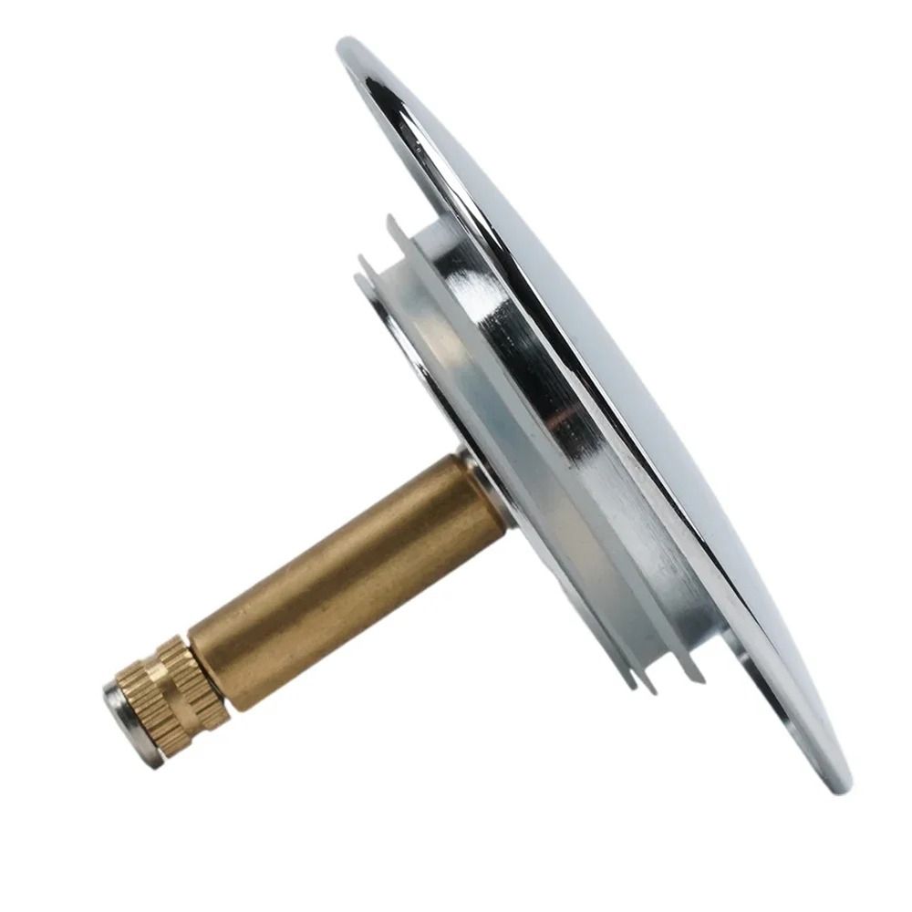 70mm Bathtub Plug Adjustable Bath Stopper Bathroom Tub Drain Filter Brass Pop Up Waste Stopper Strainer Accessory Only Flat Seal